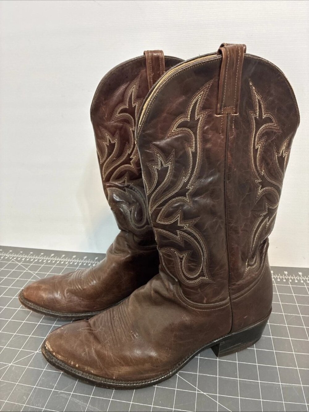 Durango Western Cowboy Brown Leather Boots SWI504 Mens Size 13 D